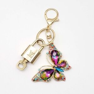 100% Auth Louis Vuitton Lock & Key with unbranded Bagcharm, Keycharm, Keychain